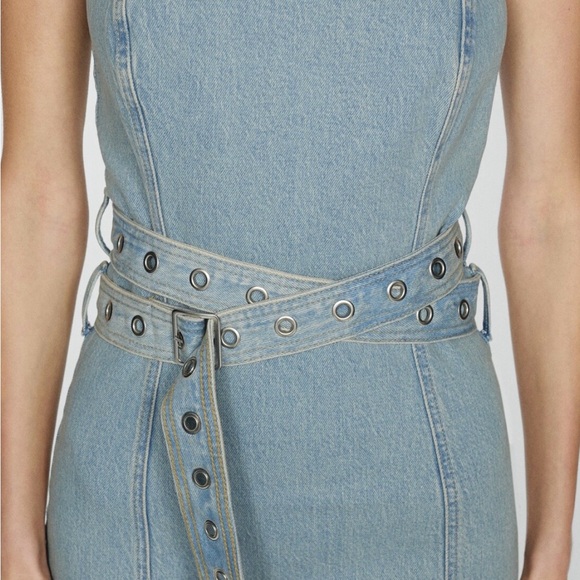 Mango Blue Denim Midi Dress - Picture 4 of 11